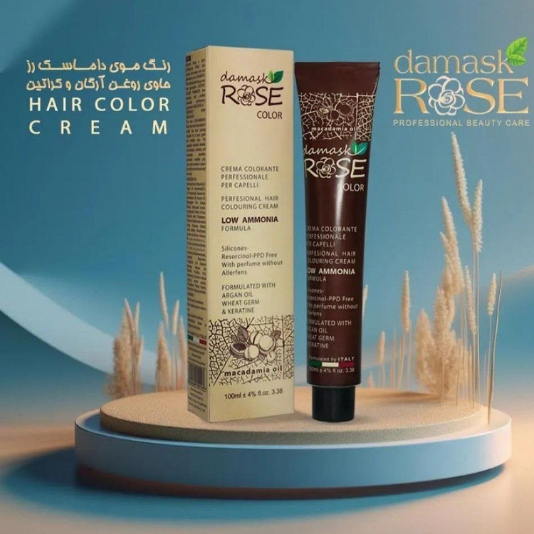 رنگ مو داماسک رز ایتالیا